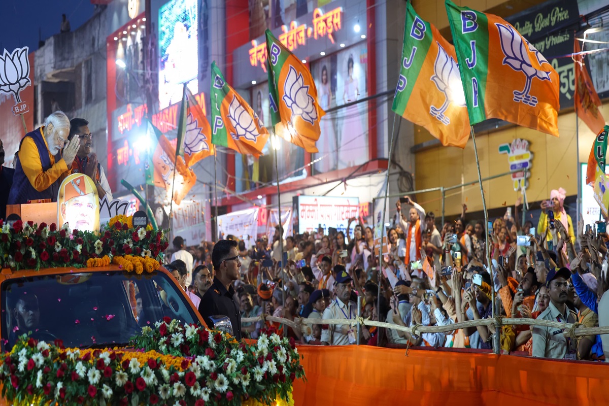 PM Narendra Modi road show Jabalpur