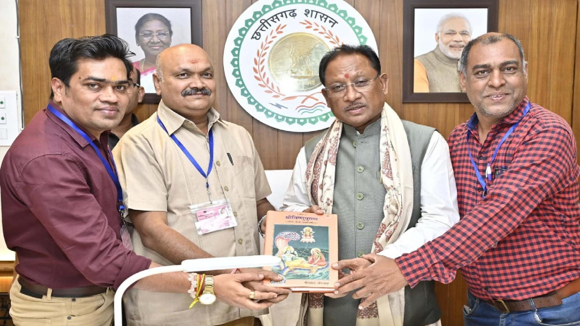छत्तीसगढ़ श्रमजीवी पत्रकार संघ के प्रतिनिधिमंडल ने मुख्यमंत्री साय से की मुलाकात